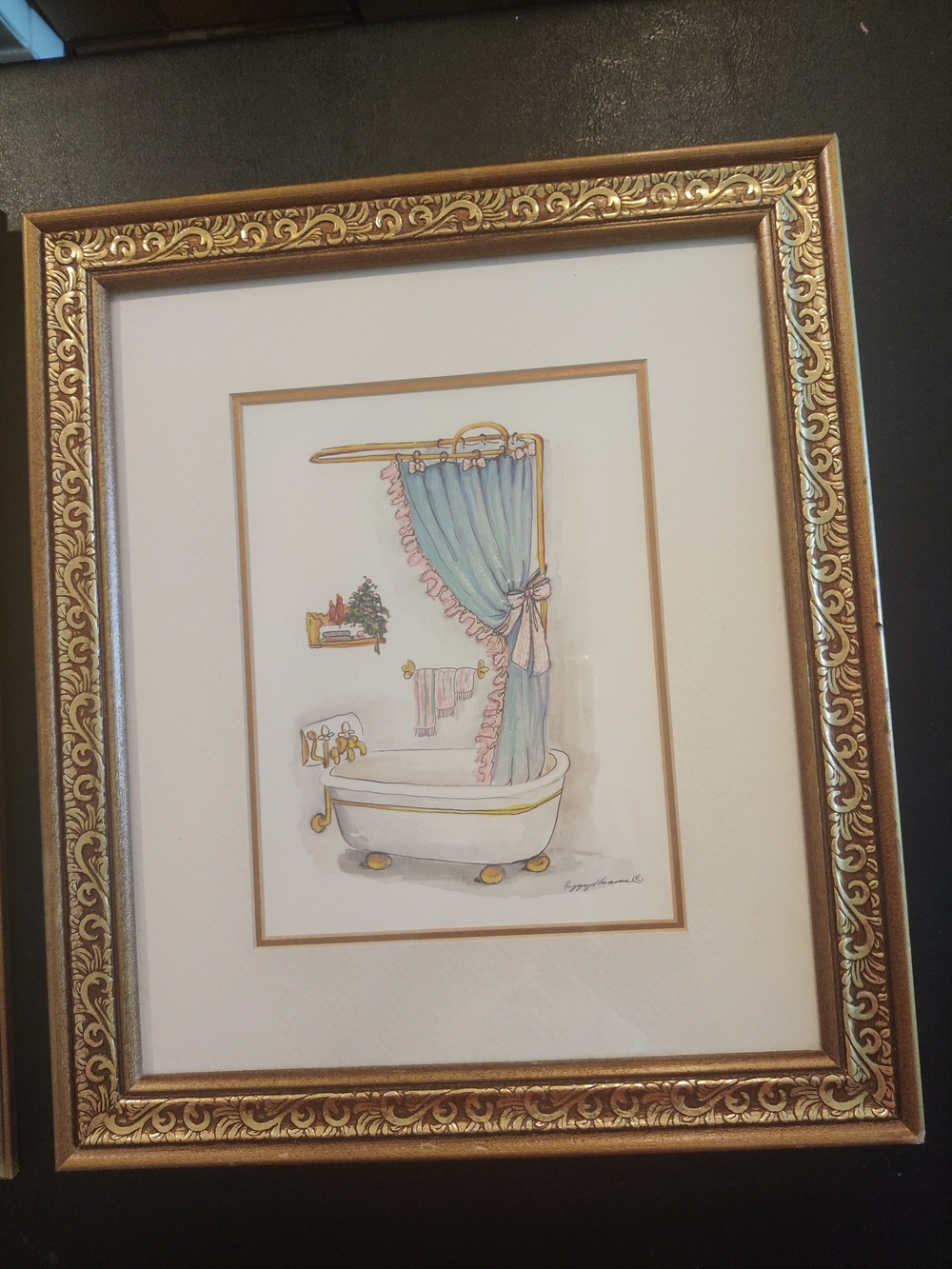 Sale🎁Vintage Peggy Abrams Art Print Bath Time Opulence...Firm‼️
